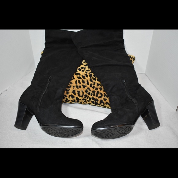 Cute Slouch Swede Boots - Picture 2 of 7